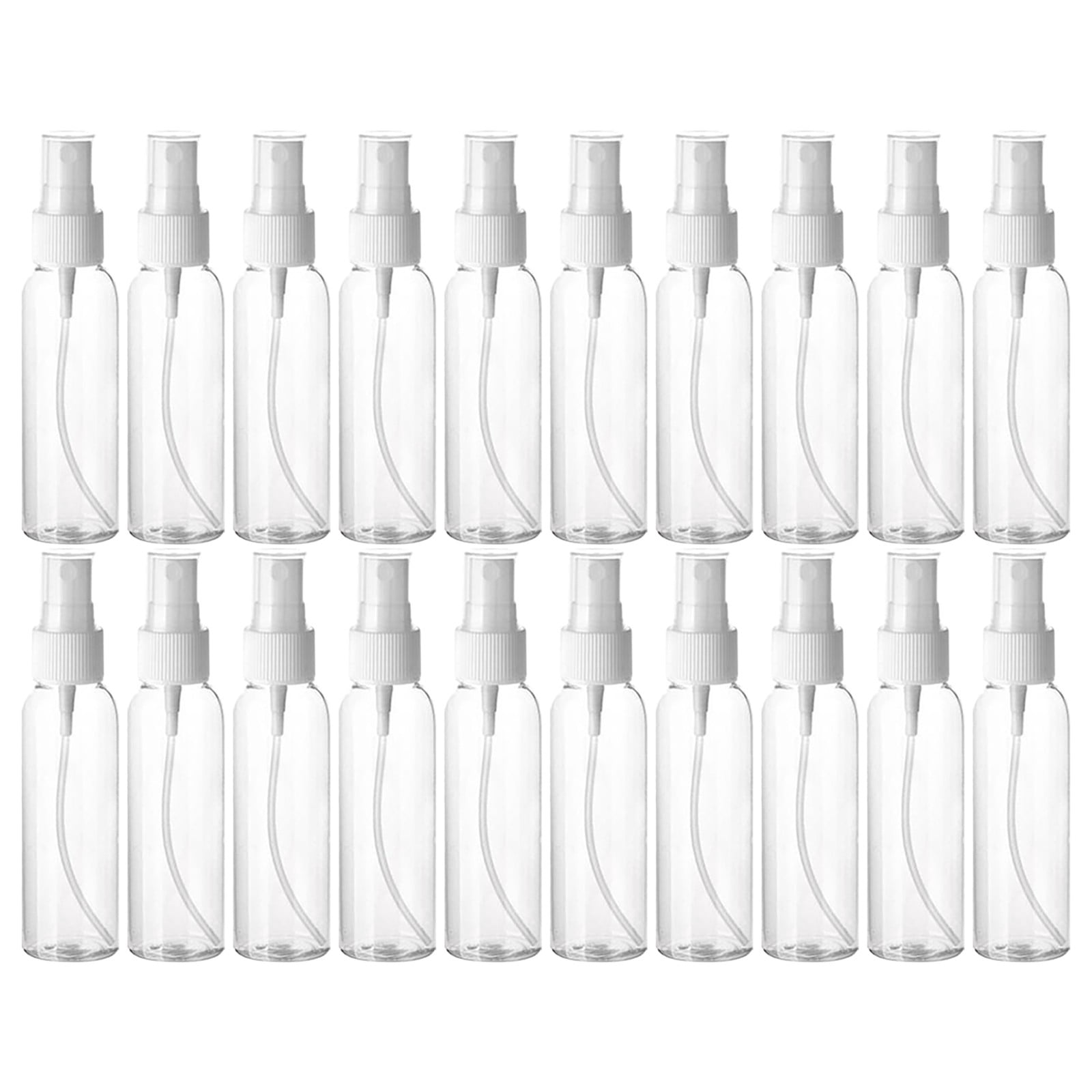 Travel Spray Bottles Cozival 20-Pack 60Ml Empty Travel Spray Bottles - Refillable Plastic Atomizers for Perfume, Disinfectant & Cosmetics, Leak-Proof & Tsa-Friendly for Travel, Atomizer Set, Clear
