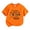 Orange, variant on Kiijoy Girls Halloween Short Sleeve Tshirt Pumpkin Letter Graphic Tee, Black, Sizes 2-13