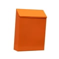 thumbnail image 2 of Buzón de pared con porta periódicos, moderno buzón con llave para colgar en la pared. Naranja, 2 of 9