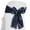 Navy Blue, variant on Lann's Linens - 30 Elegant Satin Wedding/Party Chair Cover Sashes/Bows - Ribbon Tie Back Sash - Ivory