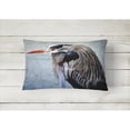 thumbnail image 2 of Carolines Treasures 8652PW1216 Blue Heron Canvas Fabric Decorative Pillow, 12H x16W, multicolor, 2 of 3