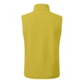 thumbnail image 4 of GrmtClth Mens Winter Vest Outdoor Mock Neck Polar Fleece-Lined Vest Full Zip Sleeveless 2025 Winter Warm Travel Jackets for Hiking Travel Golf Yellow XXXL, 4 of 5
