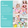 thumbnail image 3 of Weiweiguan 1 Set Afternoon Tea Making Toy Dessert Tower Toy Tinplate Play House Set, 3 of 7
