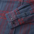 thumbnail image 5 of Dubinik® Flannel Shirt for Men 100% Cotton Mens Flannel Shirts Long Sleeve Plaid Soft Casual Button Down Shirt Men, 5 of 6