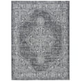 thumbnail image 4 of SAFAVIEH Courtyard Chao Medallion Indoor/Outdoor Area Rug, Grey/Black, 9' x 12', 4 of 8
