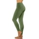 thumbnail image 1 of ICHUANYI Clearance Fashion Casual Women Solid Span Ladies High Waist Wide Leg Trousers Yoga Pants Full Pants(Army Green, S) ICHUANYI WER2023080916633, 1 of 9