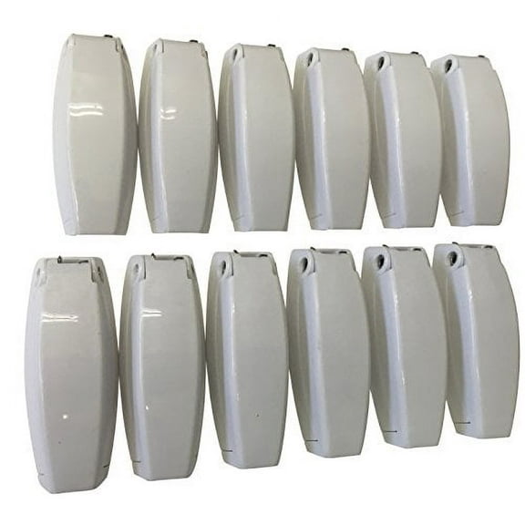 Hamilton Bowes 888-W--12 White, Baggage Door Clip RV Parts, 12 Piece