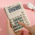 thumbnail image 6 of CASAFUN Desktop Calculator Large LCD Display 10 Digit Number Big Button Tax Financial Accounting Calculator, Battery and Solar Powered for Desk Office Home Business Use back to School Supplies, 6 of 7