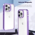 thumbnail image 2 of Compatible with iPhone Case,Clear Matte Bumper Camera Lens Protection Shock Absorbing Soft Shockproof Cover Phone Case (Purple,iPhone 12 Pro Max), 2 of 6