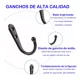 thumbnail image 3 of Gancho Perchero Colgador Pared Organizador 50 Pcs, 3 of 8