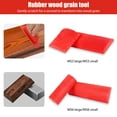 thumbnail image 2 of 8Pcs Wood Grain Tool Kit Rubber Wood Graining Tool Set Reusable Grain Pattern Painting Tool with Handle Wood Grain Texture Wall Painting Tool for DIY Wall Door Table, 2 of 6