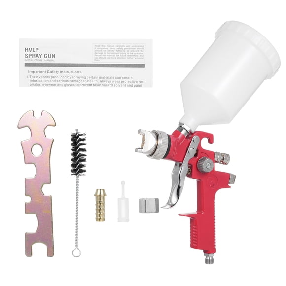 AB-17P High Volume Low Pressure Mini Spray Machine Air Paint Sprayer Kit Professional Painting Sprayer Handheld Paint Spraying Machine with 1.4mm Nozzle and 600CC Fluid Cup for Walls, Automotive