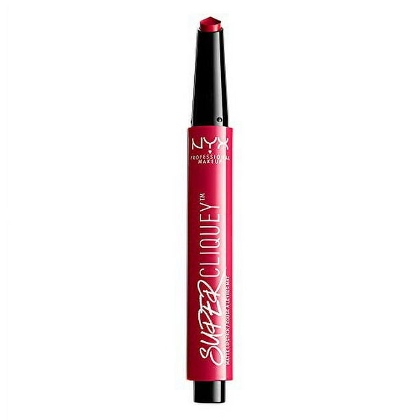 NYX Cosmetics Super Cliquey Matte Lipstick, En el Rojo