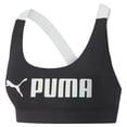 thumbnail image 1 of Top Puma Mid Impact Fit para Mujer 522192-01 negro L, 1 of 4