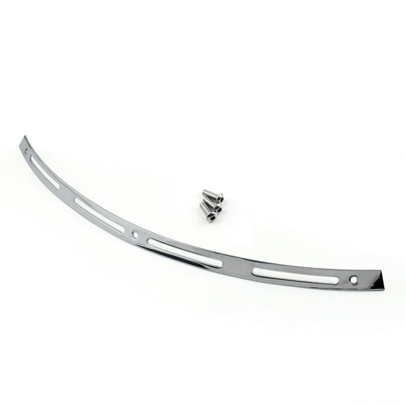Chrome Slotted Batwing Windshield Trim For Touring Electra Street Tri Glide