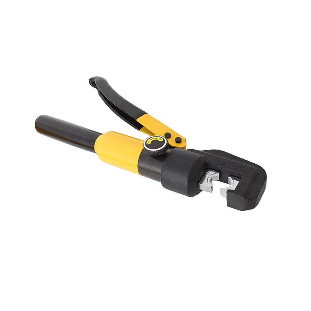 EPOTOOR 10 Ton Hydraulic Crimper Crimping Tool Wire Battery Cable Lug Terminal W/ 8 Dies