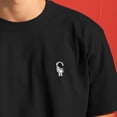 thumbnail image 5 of Dalix Astronaut Heavyweight Soft Tee Short Sleeve Cotton Shirt Mens in Black S Small, 5 of 5