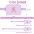 thumbnail image 3 of DAKIMOE Fanny Packs Purse Crossbody Belt Bag Waist Packs with Letter 4 5 6 7 8 9 10 11 12 13 Year Old Personalized Birthday Gift for Christmas Teens Sister Her, 3 of 7