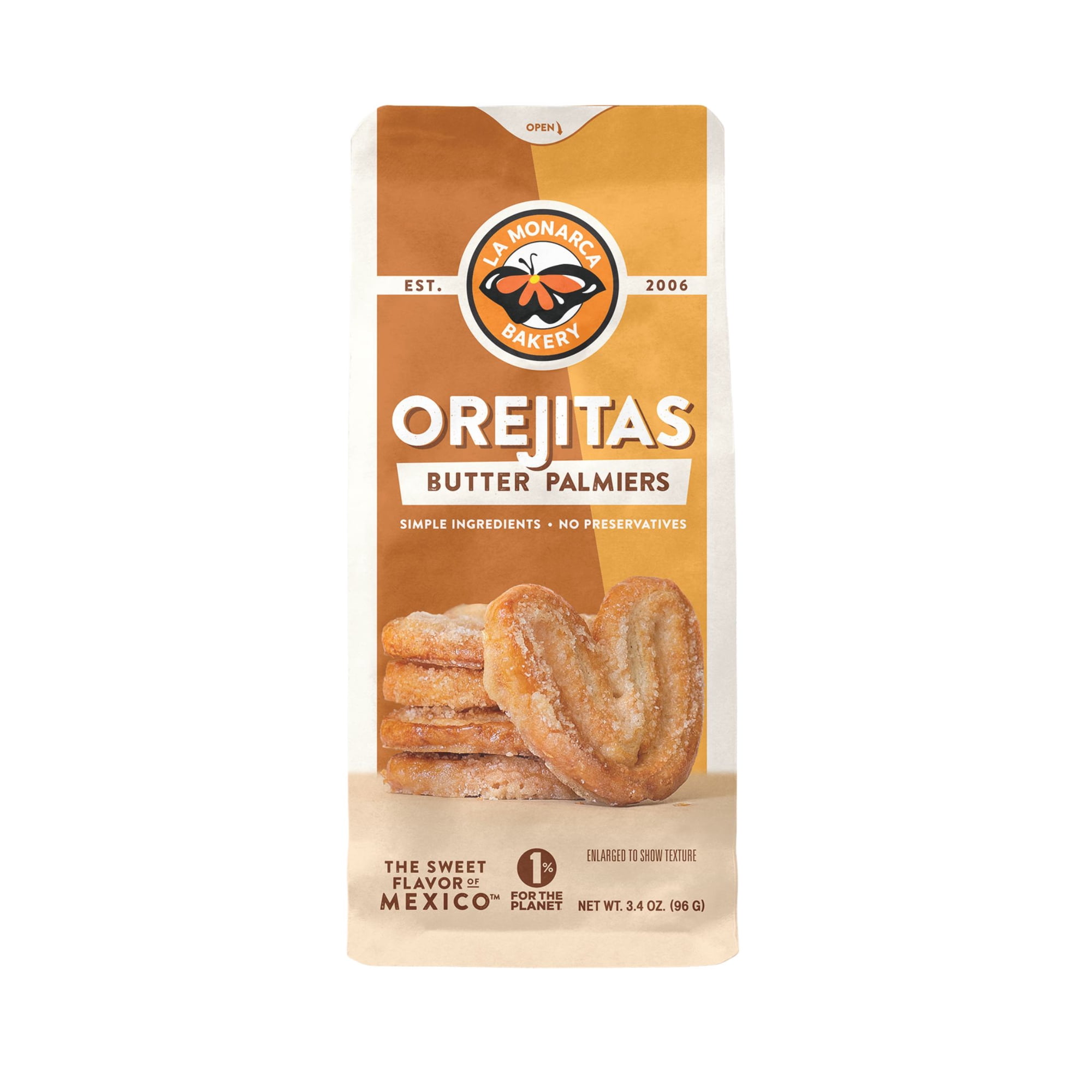 La Monarca Bakery Fresh Orejitas Butter Palmiers 3.4 oz