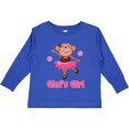 thumbnail image 3 of Inktastic Gigi's Girl Monkey Girls Long Sleeve Toddler T-Shirt, 3 of 5
