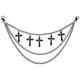 thumbnail image 1 of Trendy Hollow Cross Pendant Layered Chain For Men And Women Trendy Chain Jewelry Layered Fashion Chain Punk Fashion Chain, 1 of 3