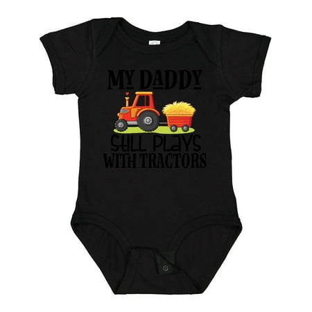 

Inktastic Farming Daddy Plays with Tractors Boys or Girls Baby Bodysuit