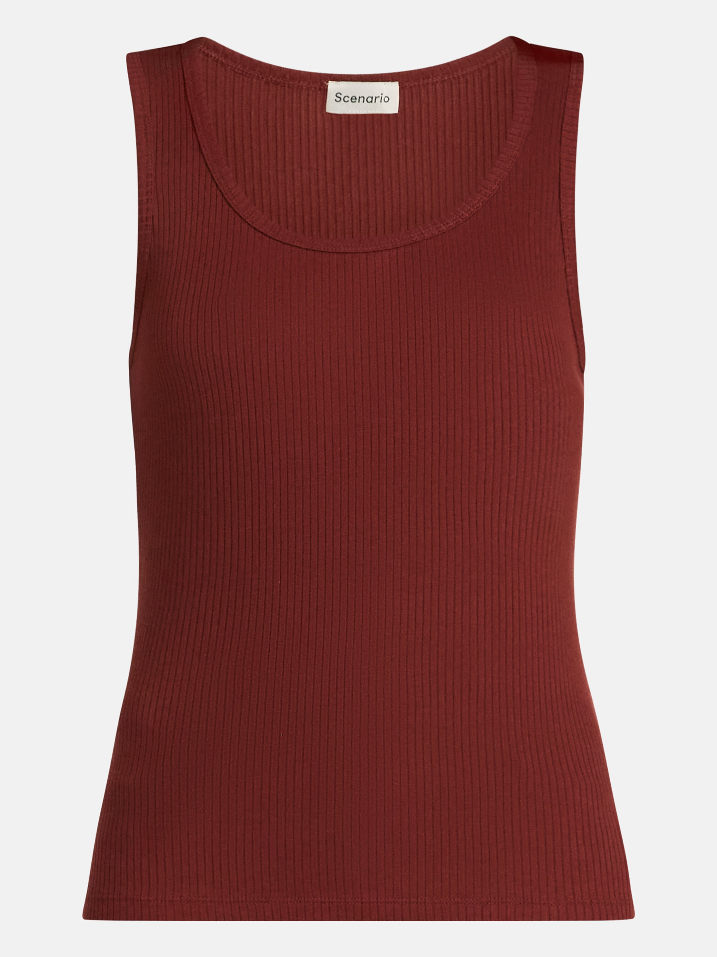 Scenario Women's Wide Ribbed Tank Top, Sizes XS-XXXL