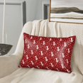thumbnail image 2 of Pofeuu Christmas Deer Head Print Satin Pillowcase for Hair and Skin Pillow Cases, Silk Pillow Cases, Soft Cooling Pillow Covers, 20x30 Inches（Pillow core not included）, 2 of 7