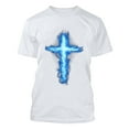 thumbnail image 5 of WXLWZYWL PLus Size T Shirts for Men Round Neck Short Sleeve Go All Out Adult Printed Jesus Script Letters Cross Christian Deluxe Soft Loose Casual Graphic T-Shirts, 5 of 5