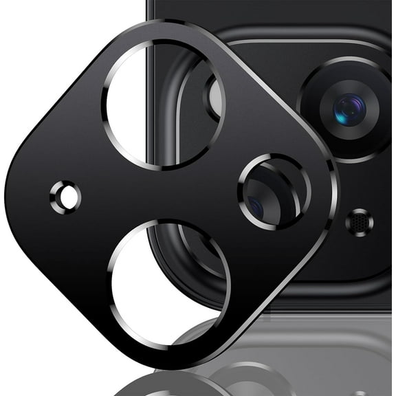 2 Pack Camera Lens Protector for iPhone 15 Plus/iPhone 15, [No Glass Lens] Aluminum Alloy Matte Camera Protector [Strong Adhesion] Scratch Resistant Case Friendly Night Shot Camera Cover-Black