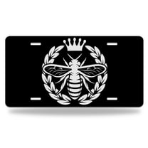Yehwow Queen Bee Metal Car Plate Aluminum License Plate