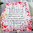 thumbnail image 2 of Gifts for Mom Blanket,Mom Heart Blanket Gifts from Daughter Son,Mom Birthday Gifts,I Love You Mother Gift Ideas,Super Warm Soft Flannel Throw Blanket 50"x40", 2 of 5