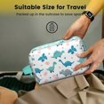 thumbnail image 5 of Toiletries Bag,LightBlue Dinosaurs Eggs Pattern Mens Womens Toiletry Bag Bathroom Bag,Waterproof Toiletry Travel Bag Dopp Kit Shaving Bag 11x6.3x5.1 Inch, 5 of 5
