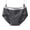 Black, variant on Womens Mid Rise Seamless Briefs Contrast Waistband V Stitching Detail Cotton Crotch Breathable Underwear