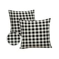 thumbnail image 2 of Outdoor Throw Pillow Cover Farmhouse Black and White Buffalo Plaid Waterproof Cushion Covers 2 Pack Farm Lattice Tartan Pillow Cases Home Decoration for Patio Garden Couch Sofa, 2 of 7