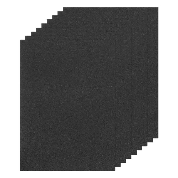 Uxcell 10 Sheet A4 Glitter Black Card Stock, 8"x11", Shimmer Paper, 250gsm for DIY Crafts