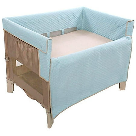 Arm's Reach - Original Co-sleeper Bassinet Playard, Toffee and Turquoise
