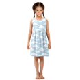thumbnail image 6 of Girls Dress Clouds Floating in The Sky Sleeveless Dress for Girls Hem A-Line Casual Sundress, 6 of 7