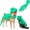 green, variant on Dinosaur Skeleton Glow in Dark Dog and Cat Costume,Pet Dinosaur Costume,Plush Halloween Pet Hood Outfit (Black and White with Glow in The Dark Green, Medium)