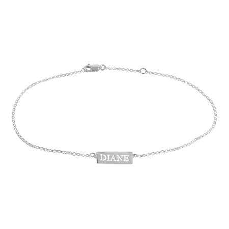 Personalized Cut Out Name Anklet