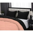 thumbnail image 5 of DNG Creations 1 Piece Reversible Diamond Pattern Comforter Solid - 100% Egyptian Cotton, 800 TC ( Oversized King - Size ) All-Season 550 GSM ( Peach/Black Colour ), 5 of 7