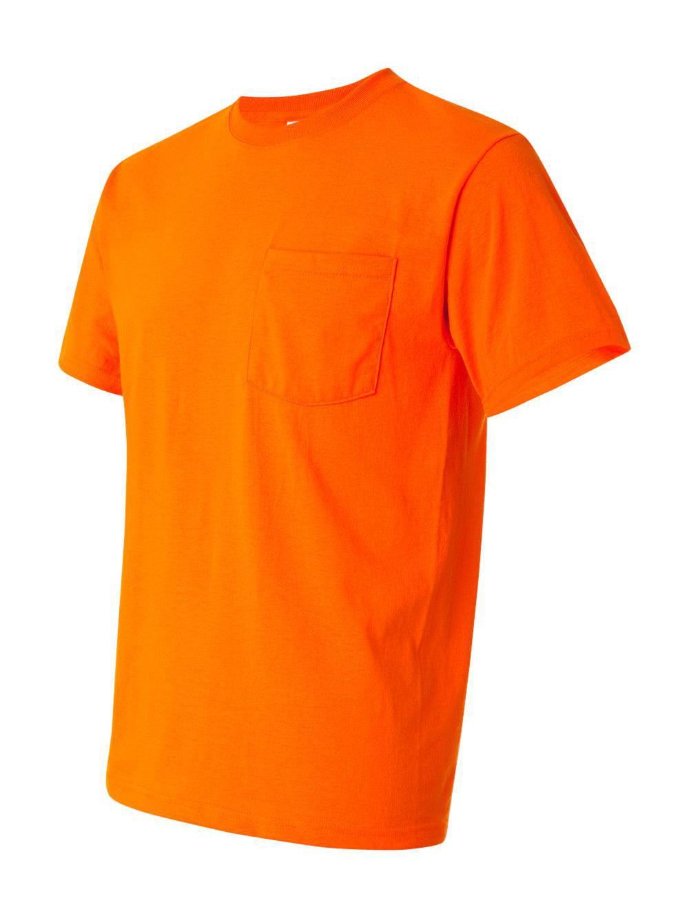 JERZEES - Adult DRI-POWER® ACTIVE Pocket T-Shirt - SAFETY ORANGE - XL ...