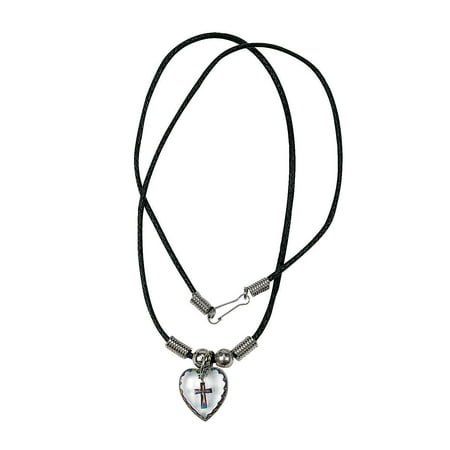 Fun Express - Cross Hologram Necklace - Jewelry - Necklaces - Cross Necklaces - 12 Pieces