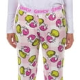 thumbnail image 4 of Dr. Seuss The Grinch Pajamas Women's Pink Santa Hacci Knit Lounge Sleep Pants, 4 of 6