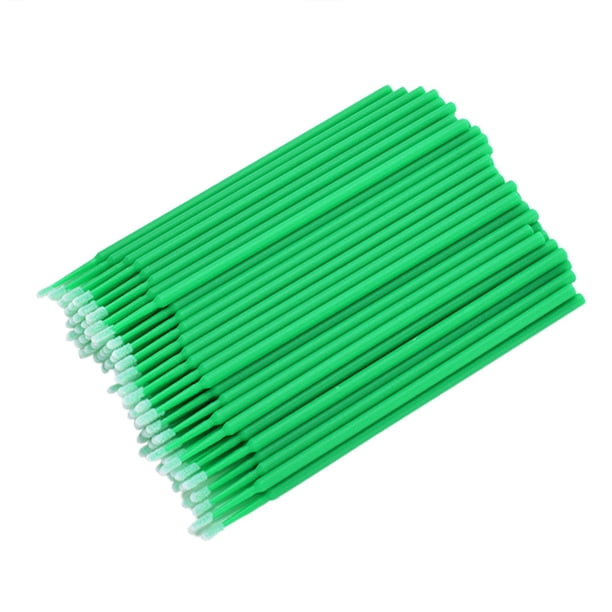 Hisopos de algodón Portátil Pie de pestañas Cosméticos Cosméticos Limpieza Palos Baño Salón Oficina Oído Terreno herramienta Accesorios Verdes 100 piezas Advancent CE001447-04