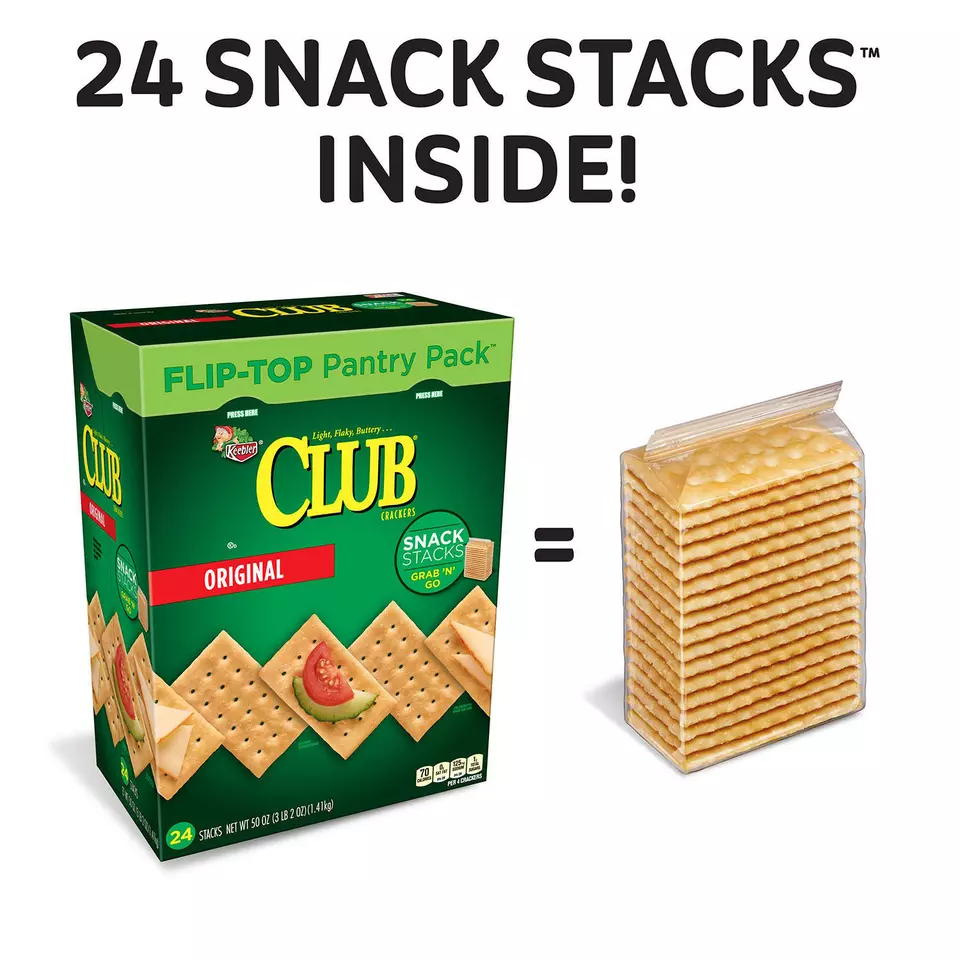 Club Original Crackers 24 Stacks Inside, 50 oz