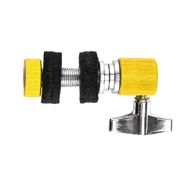 Eigraketly Juego de tambores metálicos Hi-Hat Embragues Reemplazo Autoblocante Desmontable Instrumento de percusión modificado Parte Componente Artesanía Amarillo Eigraketly TO010611-02B