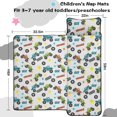 thumbnail image 5 of Monster Cartoon Truck Gray Pattern Teens Toddler Nap Mat with Pillow, Sleeping Mat Bag for Preschool Daycare 59"x22", 5 of 6