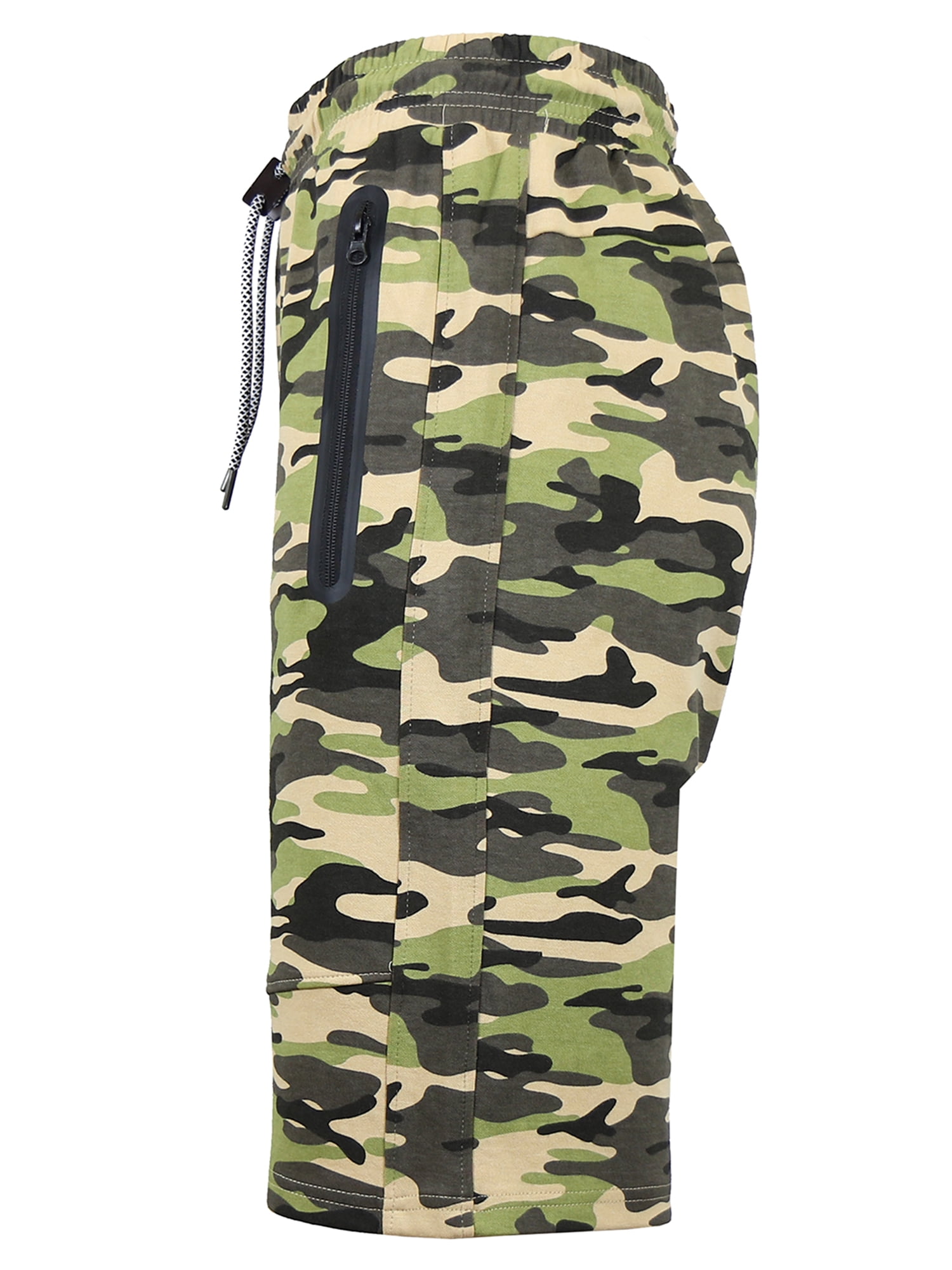 Womens Casual Loose Fit Bermuda Shorts With Zipper Pockets