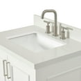 thumbnail image 4 of Ariel Stafford 30.5 In. Single Rectangle Sink Vanity Pure White Quartz Countertop W/1.5" Edge In White, 4 of 11